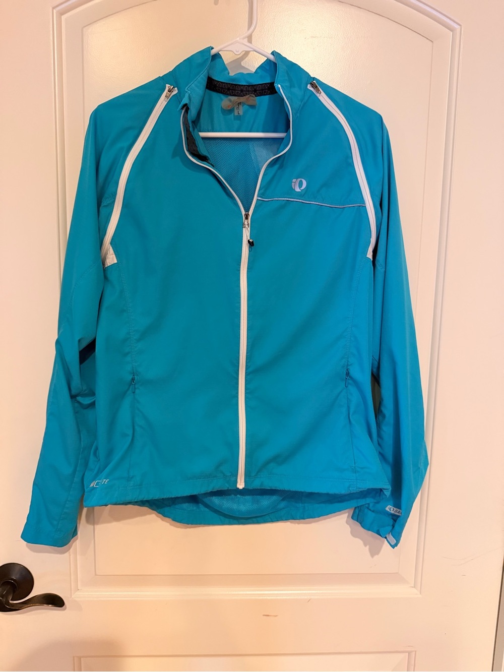 Pearl Izumi Elite Barrier Turquoise Ripstop cycling Jacket/Vest convertible L